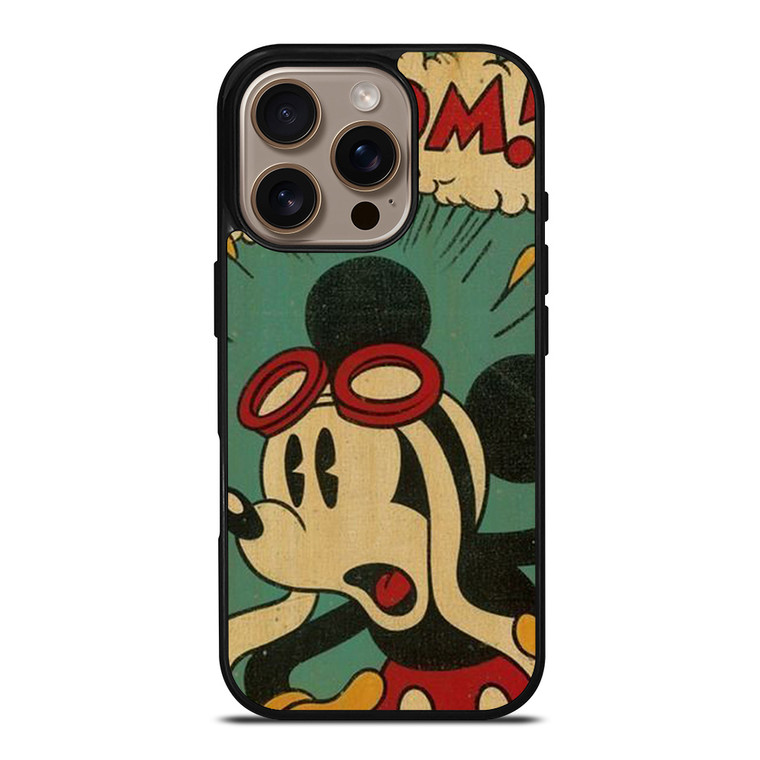 RETRO MICKEY MOUSE DISNEY BOOM iPhone 16 Pro Case Cover