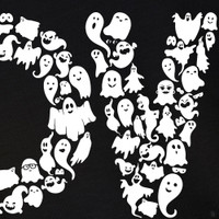 Ghost LOVE Sign T-Shirt Closeup Ghost LOVE Sign T-Shirt Closeup