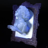 Ghostly Mirror Frames with Glow in the Dark Resin 3D Spirit for Home Decor Female Ghostly Mirror Frames with Glow in the Dark Resin 3D Spirit for Home Decor Female
