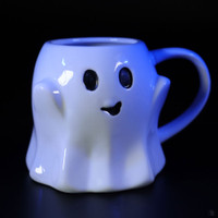 Cute Ghost Coffee Mug Great for Display or Drinking Front Cute Ghost Coffee Mug Great for Display or Drinking Front
