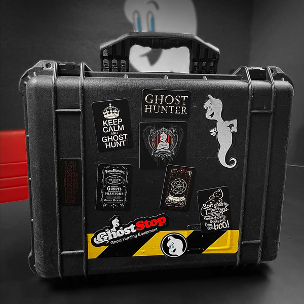 Ghost Hunter Stickers for Equipment and Cases