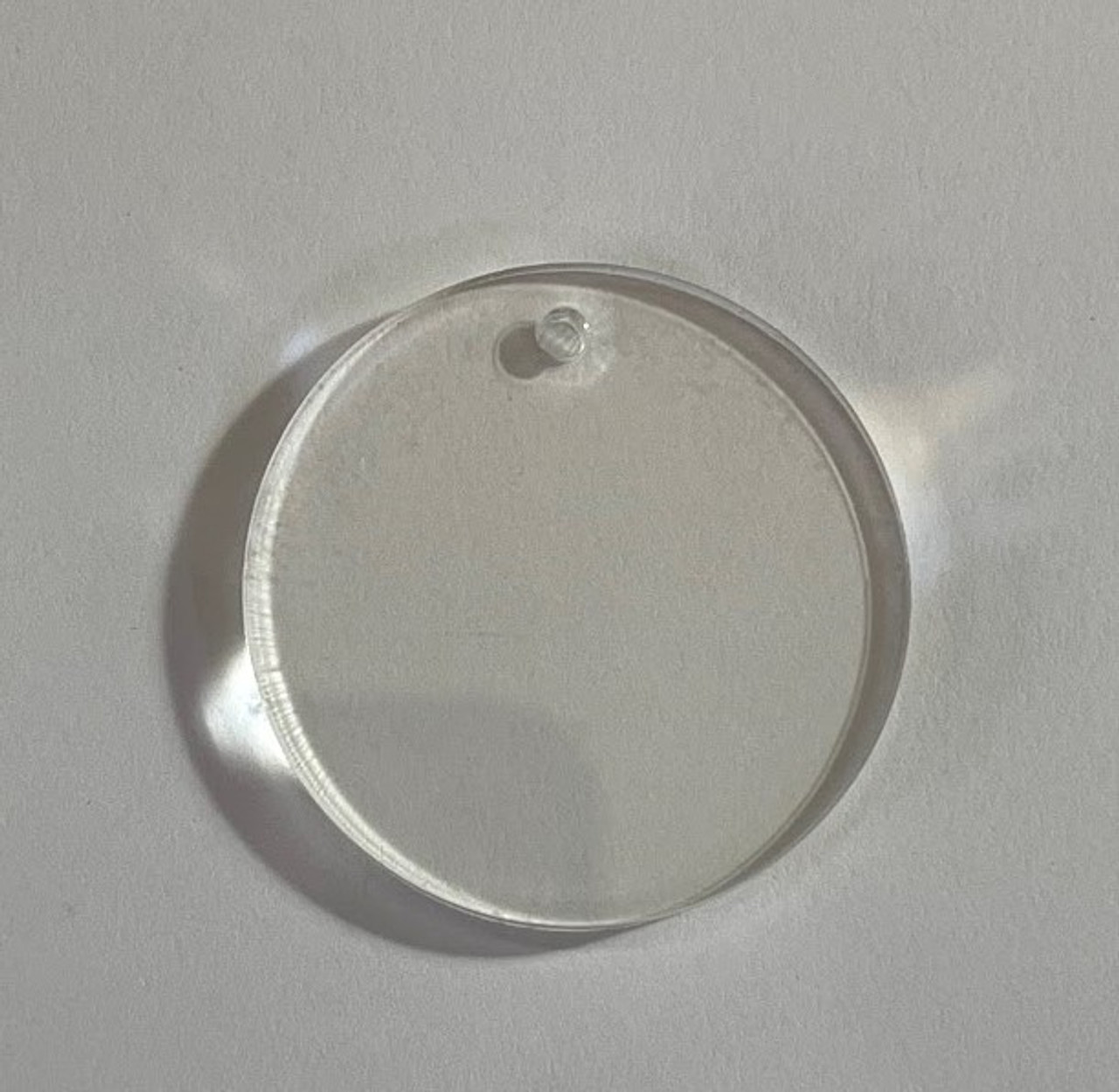 50Pcs - 1.5 Circle Clear Acrylic Blanks Shapes with Holes