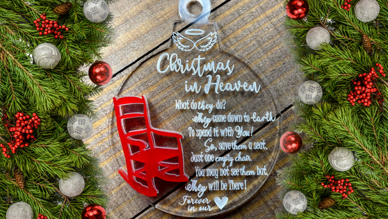 Christmas in heaven ornament