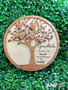 Family Personalized Cherrywood - Mom- Birch wood  Plaque, Family Gift-  Grandma - Nana -