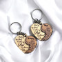 Personalized Memorial Keychain, Parts of my heart is with my Angel, Loss of a loved one, , Keychain heart, Grief gift, Bereavement gift