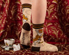 Evolve Botanica White Rabbit Crew Socks