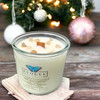 Eovelve Botanica Rocks Candle - Gingersnapped (Wood Wick Gold Rutilated Quartz Gemstone Soy Candle)