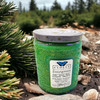 Evolve Botanica Evergreen - Wood Wick Soy Candle (Peridot & Smoky Quartz )- Embossed Glass