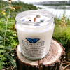 Evolve Botanica Wood Wick Crystal Soy Candle - Lake House Hideaway (Aventurine)