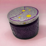 Queen of Everything - Wood Wick Soy Candle (Amethyst, Rose Quartz) - Embossed Glass