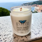 Wood Wick Gemstone Soy Candle - Capri Lemon (Citrine) Evolve Botanica