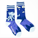 Evolve Botanica Cute Werewolf Crew Socks