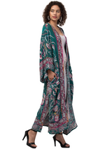 Evolve Botanica Ocean Winds Thick Stitch Kimono Jacket