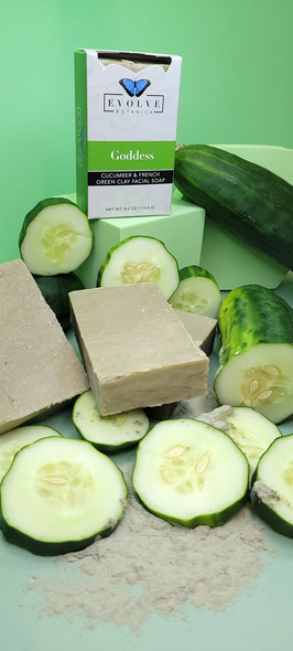 Standard Soap - Goddess Cucumber & French Green Clay (Facial Soap) Standard Soaps Evolve Botanica