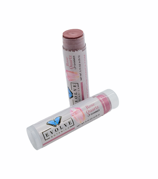 Evolve Botanica Lip Balm Lip Balm - Rose Quartz - Natural Shimmer Tint