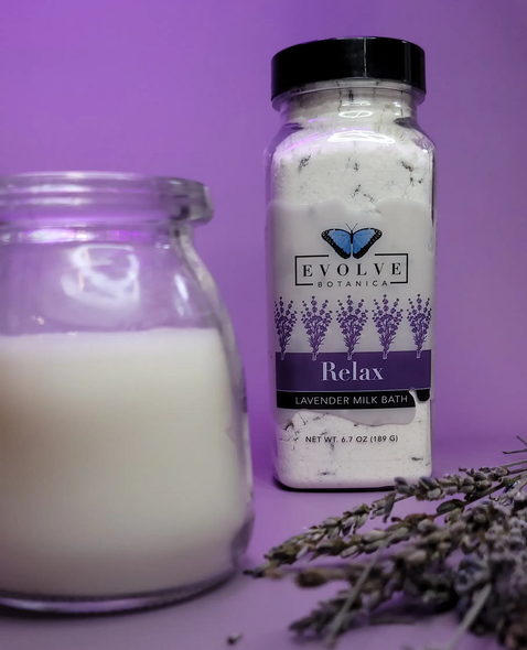 Milk Bath - Relax (Lavender) Milk Baths Evolve Botanica