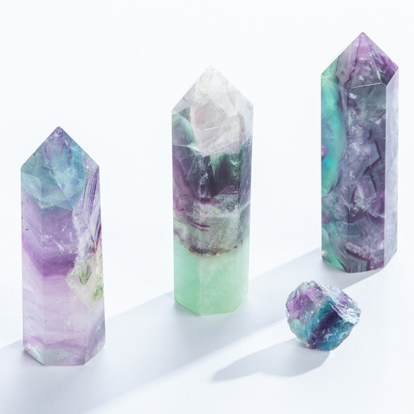 Crystal - Flourite Tower Gifts and Accessories Evolve Botanica