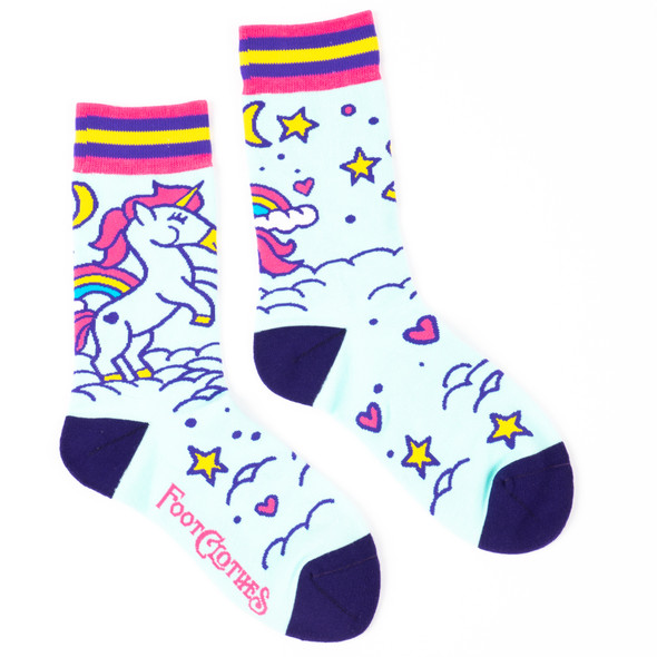 Evolve Botanica Cute Unicorn Crew Socks