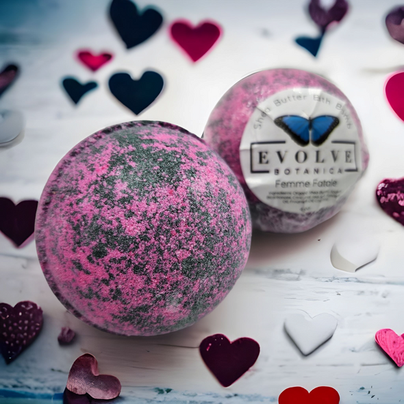 Evolve Botanica Bath Bombs Bath Bomb - Femme Fatale (Seasonal - Valentines)