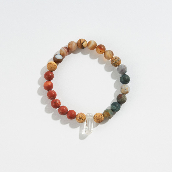 Zodiac - Earth - Crystal Stretch Bracelet Evolve Botanica