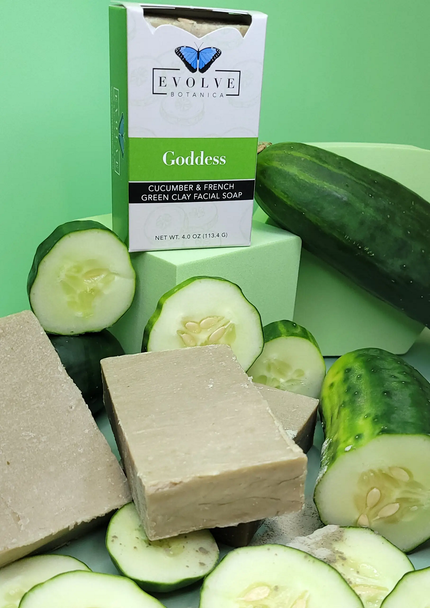 Standard Soap - Goddess Cucumber & French Green Clay (Facial Soap) Standard Soaps Evolve Botanica