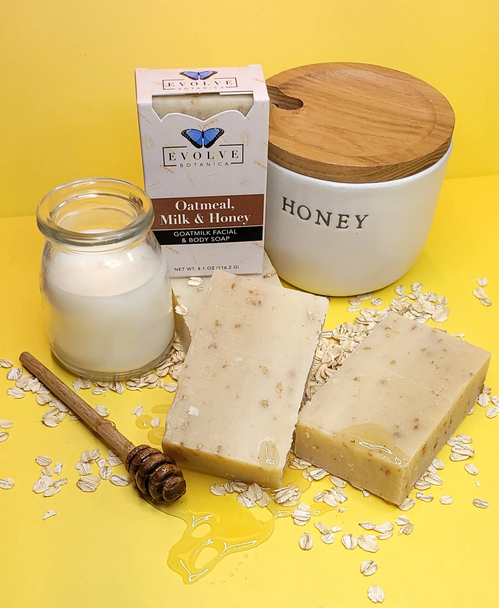 Standard Soap - Oatmeal Milk & Honey (Goatmilk Facial & Body Soap) Standard Soaps Evolve Botanica