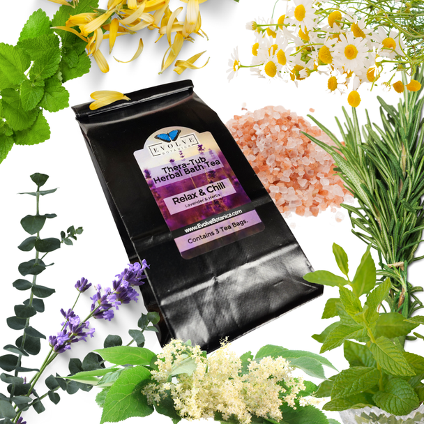 Evolve Botanica Thera-Tubs Thera-Tub - Relax & Chill (Lavender & Herb Bath Tea)