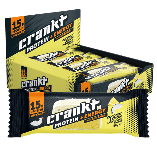 Crankt Protein & Energy Bar Coconut Lemon Cheesecake  Flavour