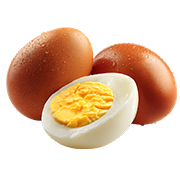 3 Large Hard Boiled Eggs