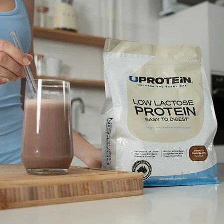 Low Lactose Protein on kitchen bench