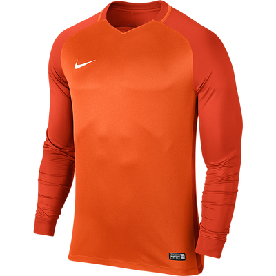 nike trophy iii long sleeve football jersey