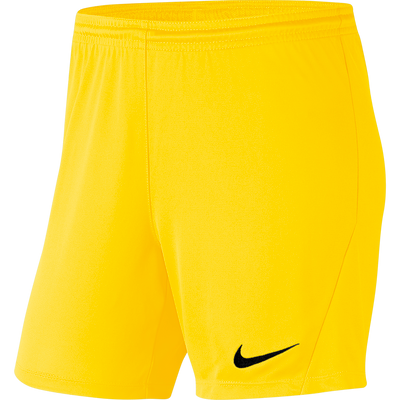 nike womens yellow shorts