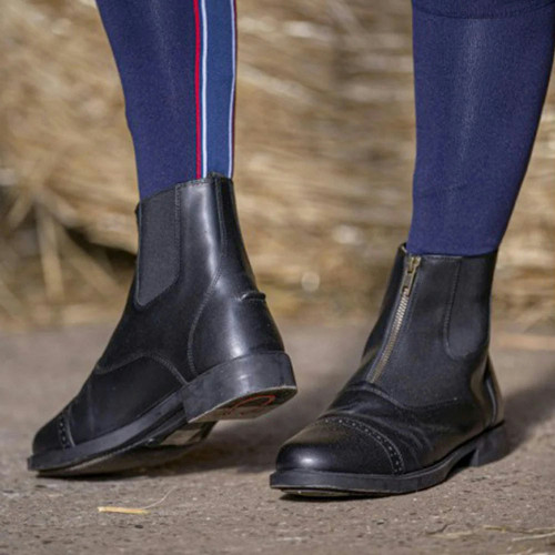 EQUITHÈME - Leather Zip Boots