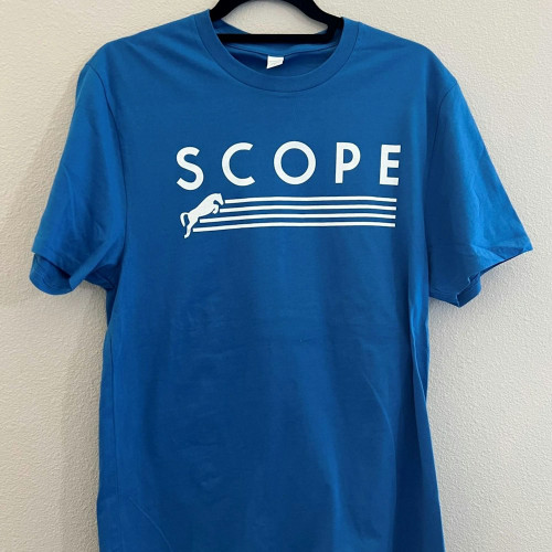 Scope organic cotton T-shirt, blue