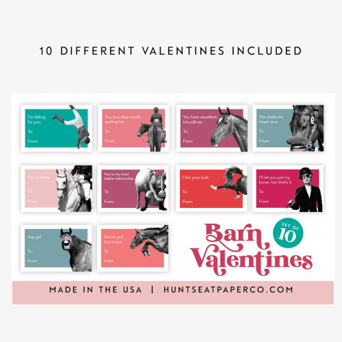 Hunt Seat Paper Co. - Equestrian Valentines - Set of 10