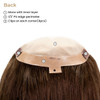 P46 Mono Lace Top clip-in Human Hairpiece for women