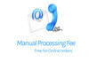 Phone Manual Order Handling Fee (Free of charge for Self Check Out)