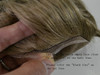 Trim off empty lace at the front of the mens hairpiece