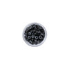 Silicon Beads      Micro Link Cold Fusion Beads Silicone Liner 100 beads Baking Paint Black Color