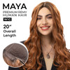 Premium Human Hair French Top Weft Back Women Wig- Maya