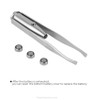 Eyebrow Stainless Steel Tweezers with LED Light