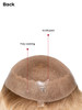 Q18 HP women's French lace human hair topper