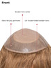 P6814BSC 6"x8" Monofilament top Remy human hair topper P6814BSC 6"x8" Monofilament top Remy human hair topper