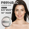 P8914BSC Extra Large Mono Top Hairpiece | 14" Remy Human Hair