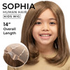 Sophia Wig I Silicone base Children's full wig