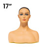 Head and Shoulder Female Mannequin with Wig Cap