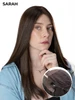Sarah | 15"-18" Natural Color Kosher Sheitel | Invisible Injected Silk & Lace Front Luxury Jewish Wig