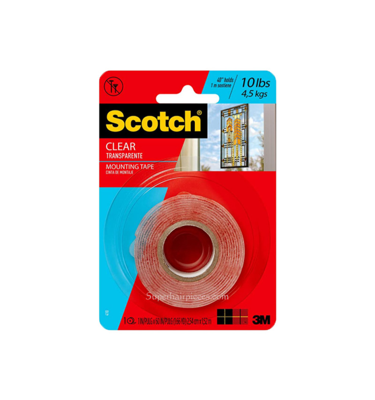 Buy 3M Scotch Clear Mounting Tape, Double-Sided Permanent Tape