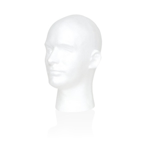 Faceless Foam Mannequin Heads for Wigs (6 x 7 x 10 in, 2 Pack