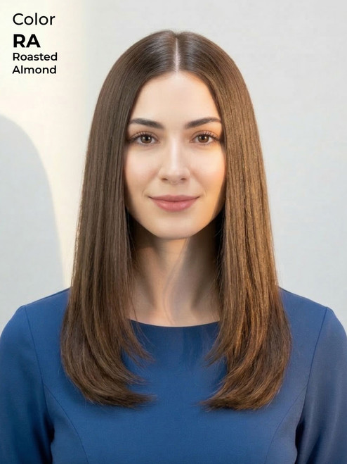 Esther | 13"-16" Natural Color Kosher Sheitel | Lace Front Luxury Jewish Wig